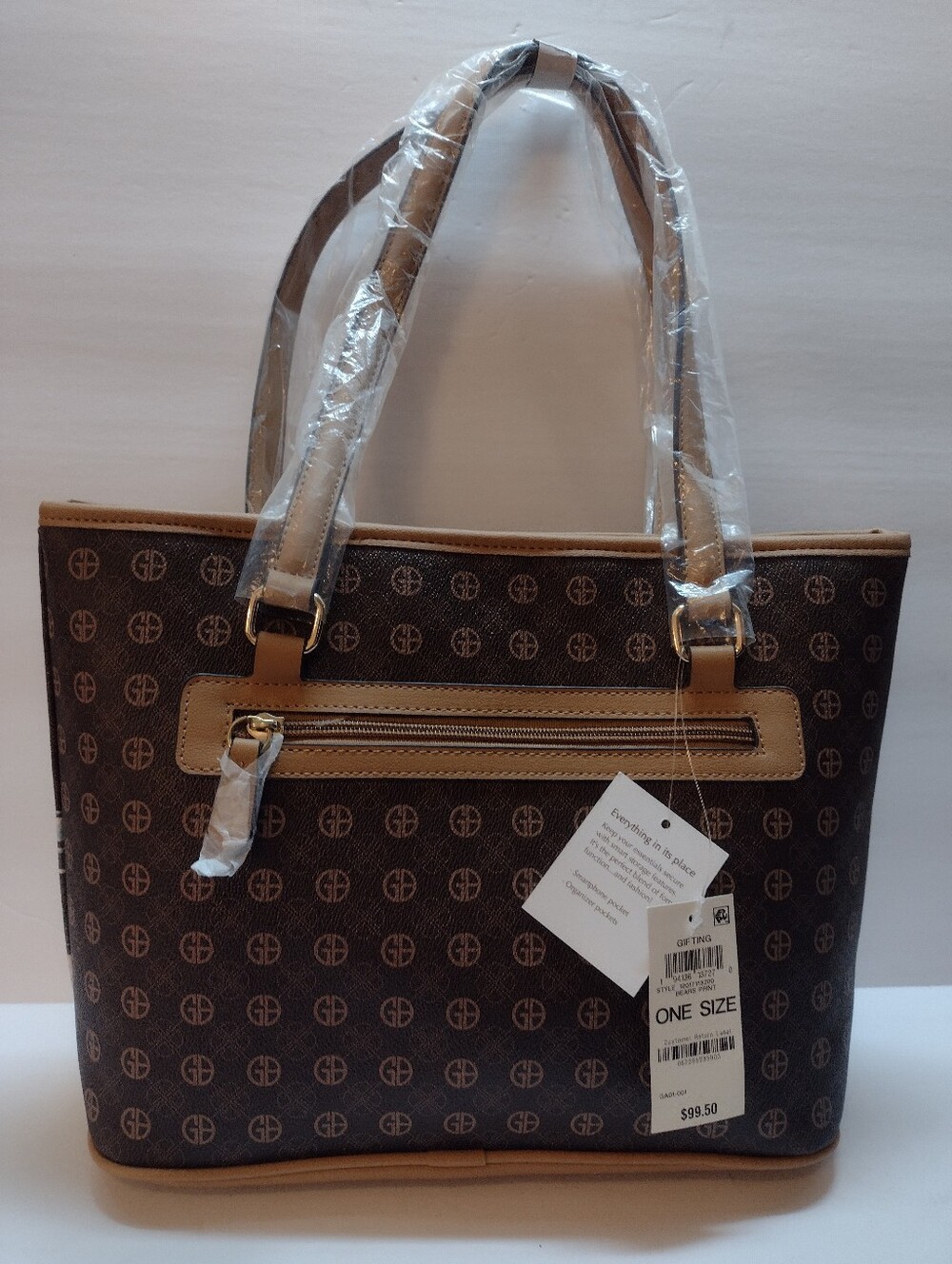 Giani Bernini Ice Skating Bears Faux Leather Shoulderbag Tote Holiday Scene NWT - Picture 3 of 6
